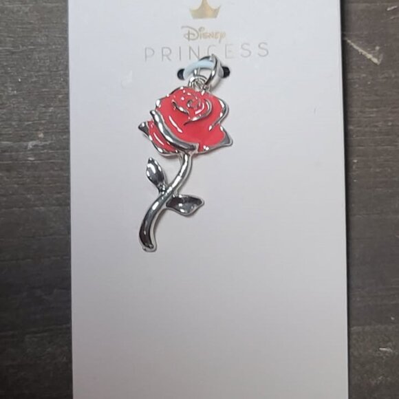 Disney Princess Rose Enamel Charm - NEW - Picture 2 of 2
